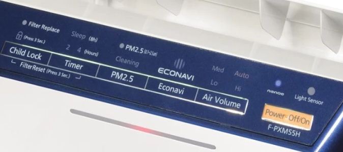 Panasonic F-PXM55A Air Purifier- Top view