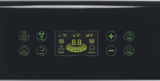 Atlanta Beta350 Air Purifier Review control panel
