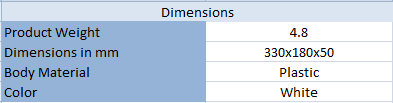 Atlanta beta350 dimensions