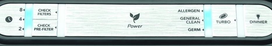 Honeywell HPA300 Air Purifier Review Control Panel