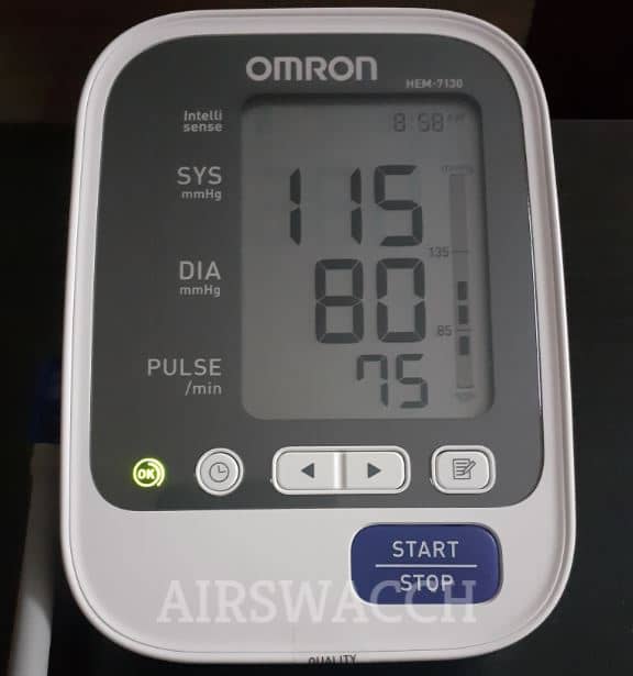 Best BP Monitor In India Omron With Pulse HEM-7130