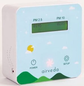 Airveda Abs Pm2.5, Pm10 App and Wi-Fi Enabled Pro Air Quality Monitor With Visual Indicator