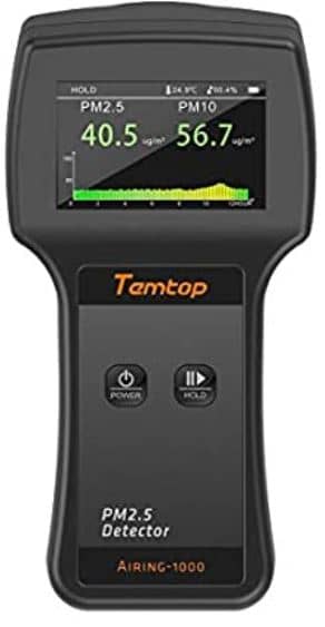 Temtop Laser Air Quality Monitor PM2.5 PM10 Detector Particle Counter Dust Meter Real Time Display