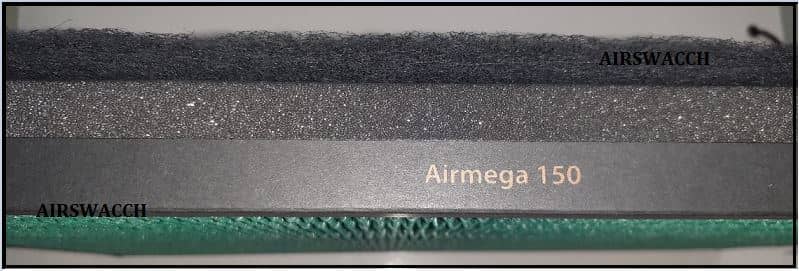 HEPA filter fixed to the Carbon filter