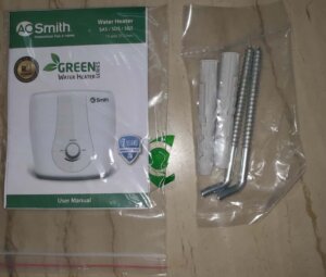 AO smith 15 litre geyser unboxing