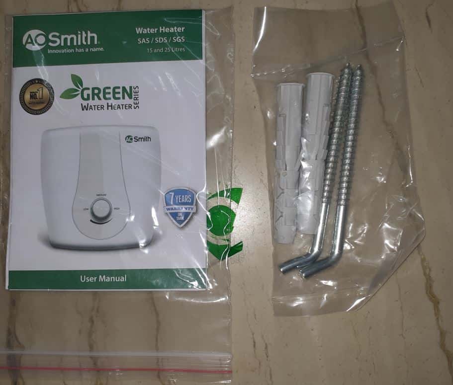 AO Smith Geyser Review 15 Litre SDS Green Water Heater AirSwacch